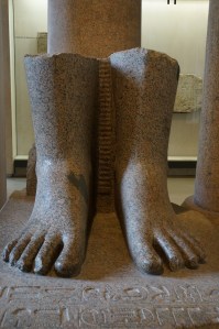 Feet! In the Egyptian Exhibit at the Musee de Louvre.