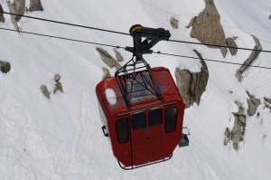 A gondola that was closed during our visit. Possibly the one that could have taken us to Itlay for lunch?