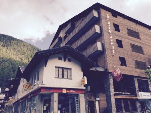 Our Hotel - the Hotel Bristol was on the far end of town but nicely situated between the gondola that rose to the GMP and the river and bridge that walked us into "downtown"