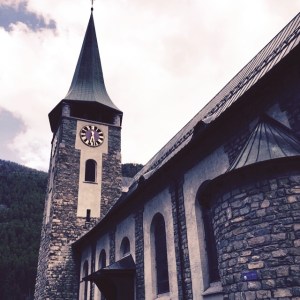 The church in the centre of town.