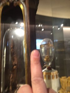 Galilaeo's middle finger...with mine.